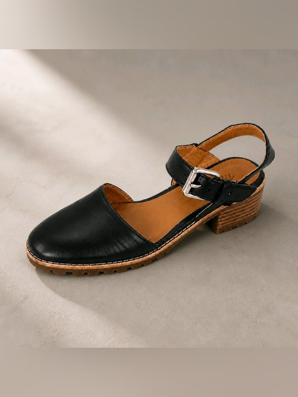 MADEWELL Black “The Jess Slingback Mule”